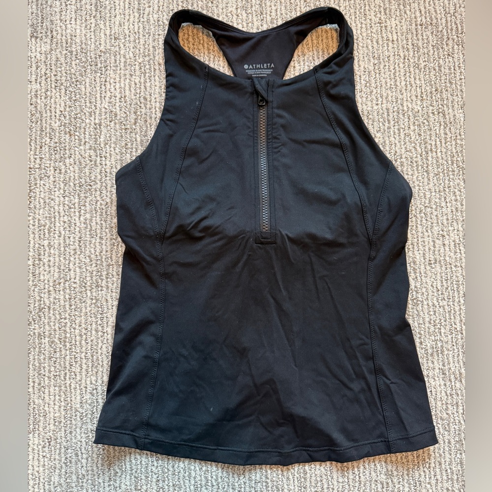 Athleta Riptide Tankini Black Small.  Top only!